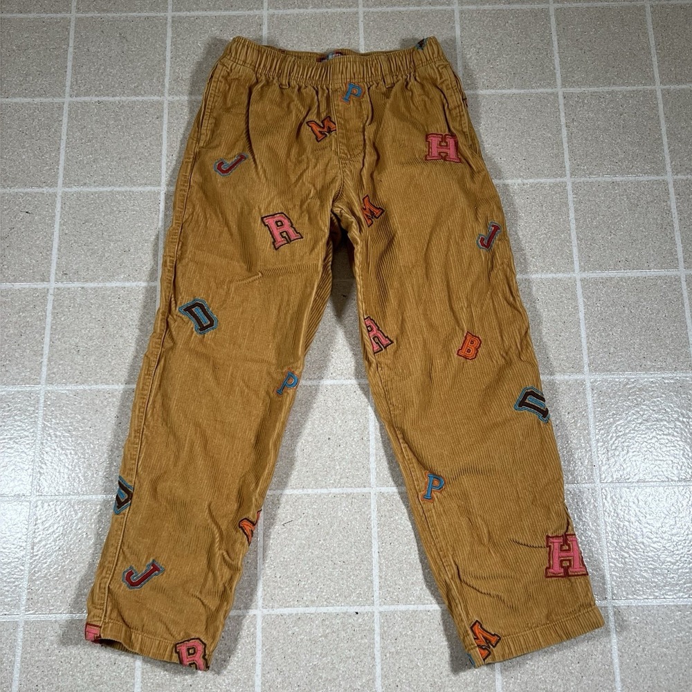 Urban Outfitters Embroidered Varsity Letter Corduroy Beach Pant Mens Small